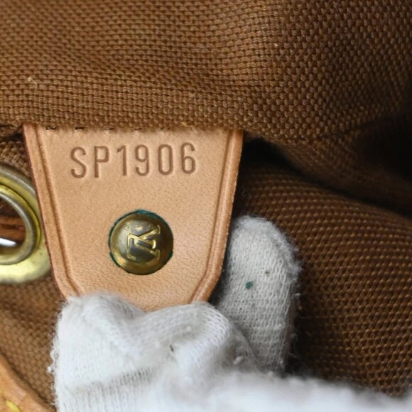 LOUIS VUITTON Mini Montsouris Backpack Bag Monogram Leather Brown M51137 78KC503 main image 13